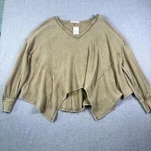 Free People We The Free Easy Street Tunic Size XS NWT – Olive‎ Tapenade